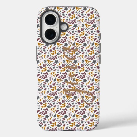 Botanisch Patroon Aanpassen Case-Mate iPhone Case (Achterkant)