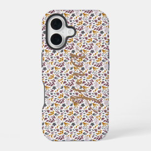 Botanisch patroon aanpassen iPhone 16 hoesje