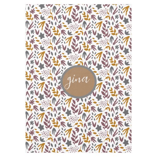 Botanisch Patroon Aanpassen Tafelkleed (Voorkant)