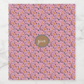 Botanisch Patroon Aanpassen Wijn Etiket (Enkel label)