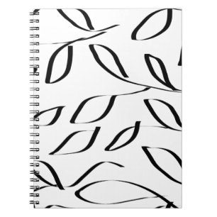 Botanisch patroon, doodle inkt ontwerp notitieboek