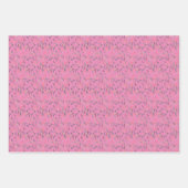 Botanisch patroon laat lavendel inpakpapier (Voorkant 3)