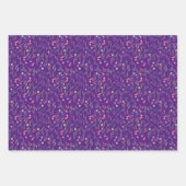 Botanisch patroon laat lavendel inpakpapier (Voorkant 2)