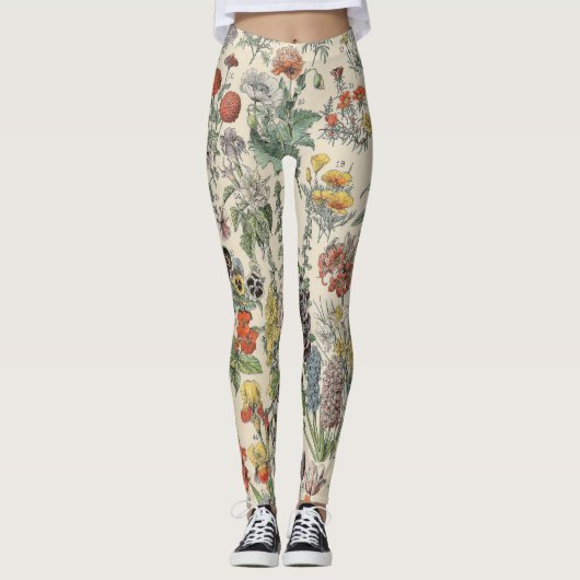 botanisch patroon leggings (Voorkant)