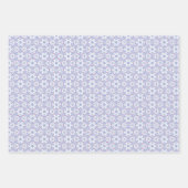 Botanisch patroon met blauw, lavendel en roze inpakpapier vel (Voorkant 2)