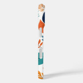 Botanisch patroon met tropische bladeren op wit Case-Mate iPhone case (Achterkant / Rechts)