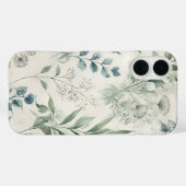 Botanisch patroon met zachte Waterverf Case-Mate iPhone Case (Achterkant (horizontaal))