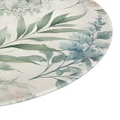 Botanisch patroon met zachte Waterverf Snijplank (Hoek)