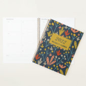Botanisch Patroon Modern Aangepast Jaar 2022 Planner (Display)
