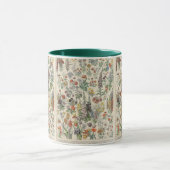  botanisch patroon mok (Midden)