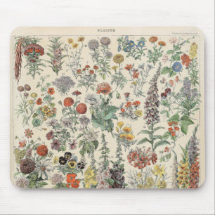 botanisch patroon muismat