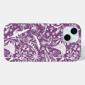Botanisch Patroon Paars Case-Mate iPhone Case (Achterkant (horizontaal))