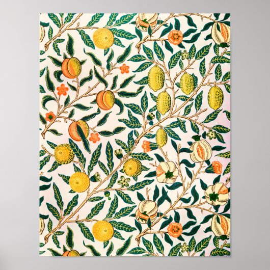  botanisch patroon poster (Voorkant)