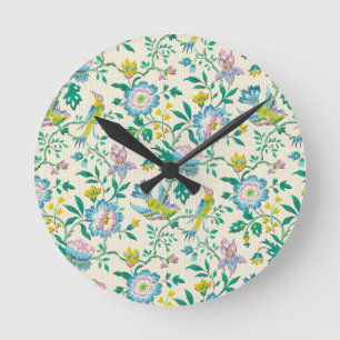  botanisch patroon ronde klok
