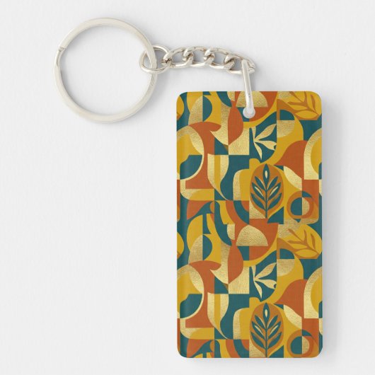 Botanisch patroon sleutelhanger (Voorkant)