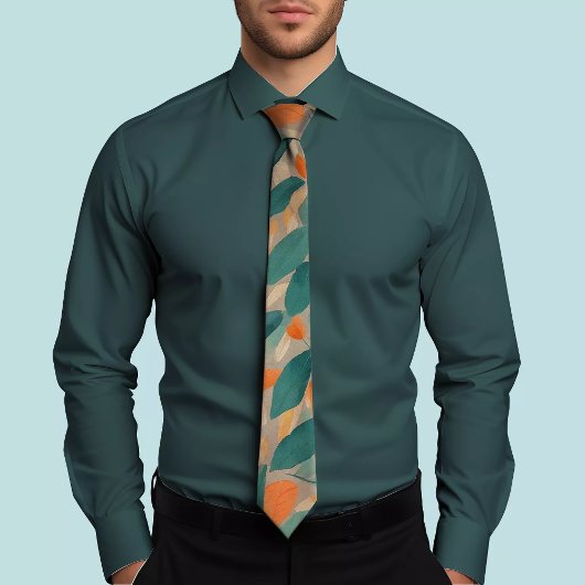 Botanisch Patroon Stropdas