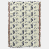 Botanisch patroon van de Nijl Deken (Voorkant Verticaal)