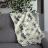 Botanisch patroon van de Nijl Fleece Deken