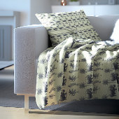 Botanisch patroon van de Nijl Fleece Deken