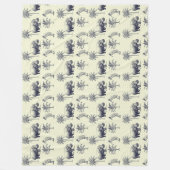 Botanisch patroon van de Nijl Fleece Deken (Voorkant)