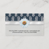 Botanisch patroon visitekaartje (Achterkant)