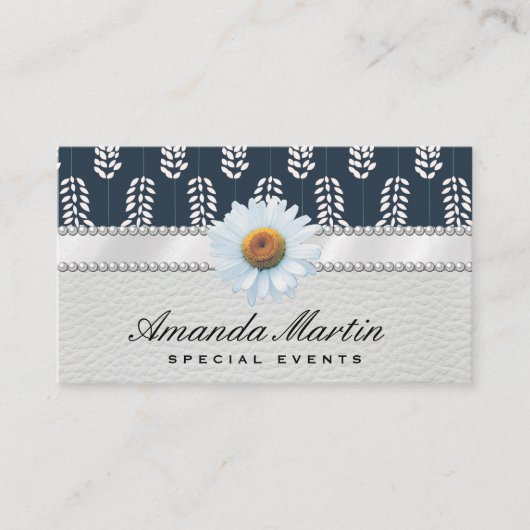 Botanisch patroon visitekaartje (Voorkant)