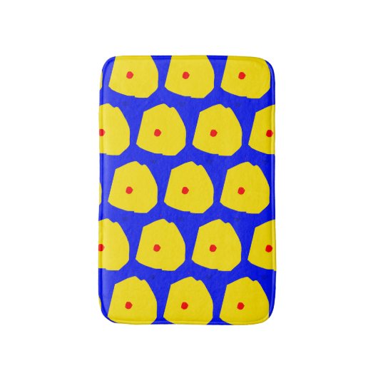 Botanisch patroonbakker badmat (Voorkant Verticaal)