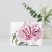  BOTANISCH PINK PEONY-BRIEFKAART BRIEFKAART (Staand voorkant)