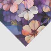 Botanisch Plant Abstract Phlox Bloemen Tissuepapier (Detail)