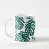 Botanisch Plant afdrukken Tropisch schilderen Koff Koffiemok (Links)