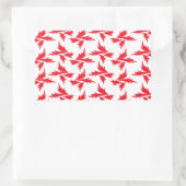 botanisch plant rechthoekige sticker (Tas)