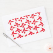 botanisch plant rechthoekige sticker (Envelop)