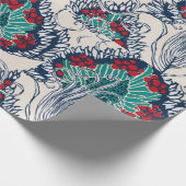 Botanisch pochoir patroon ten oosten van Samarkand Cadeaupapier (Hoek)