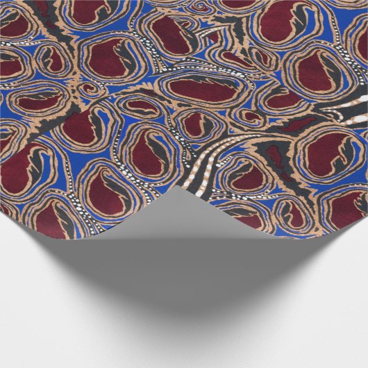 Botanisch pochoir patroon ten oosten van Samarkand Cadeaupapier (Hoek)