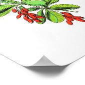  botanisch Poster - Barberry (Hoek)