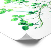  botanisch Poster - klaver (Hoek)