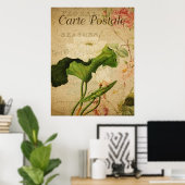  botanisch Poster - Lotus Flower (Thuiskantoor)