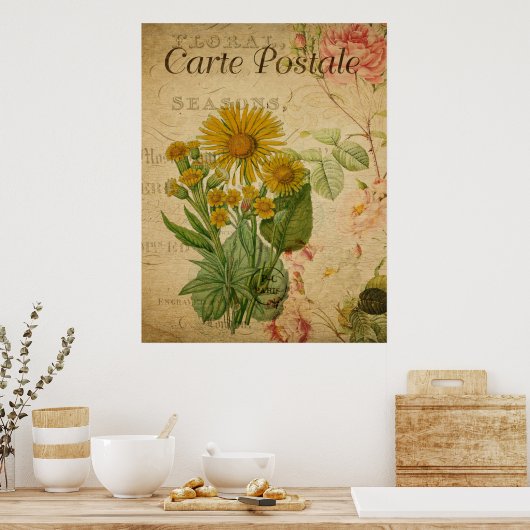  Botanisch Poster - Marigold (Keuken)