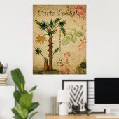  botanisch Poster - palmboom (Thuiskantoor)