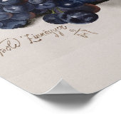  Botanisch Poster — Prachtige congodruiven (Hoek)