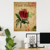  Botanisch Poster - Rhododenron (Thuiskantoor)