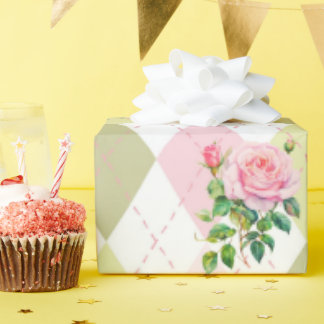 Botanisch Roos Flower Gift Wrapping Paper Cadeaupapier