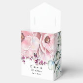 Botanisch Roos Gold Floral Eucalyptus Weddenschap Bedankdoosjes (Geopend)