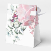 Botanisch Roos Gold Floral Eucalyptus Weddenschap Bedankdoosjes (Achterkant)