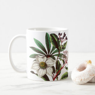  Botanisch Roos met kerstmis Vloer Bouquet Koffiemok