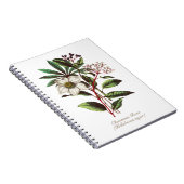 Botanisch Roos met kerstmis Vloer Bouquet Notitieboek (Rechterzijde)