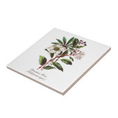  Botanisch Roos met kerstmis Vloer Bouquet Tegeltje (Zijkant)