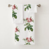 botanisch Roos monogram Bad Handdoek (Insitu)