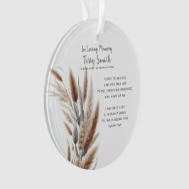 Botanisch rouw- / herinneringsornament ornament