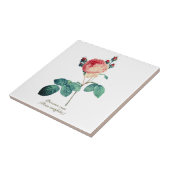  Botanisch Roze Provence Roos Bloemen Tegeltje (Zijkant)